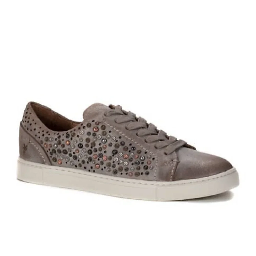 Frye Ivy Deco Studd Low Lace Leather Sneaker Sz 7.5